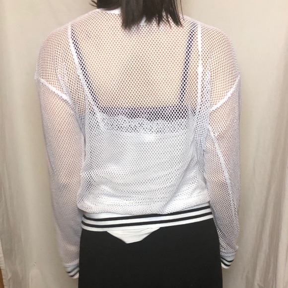 white mesh t-shirt - Picture 2 of 2